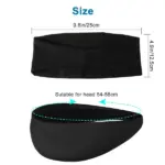 3 Pack Stretch Sports Sweatband Headbands for Running Yoga and Gym - Image 8