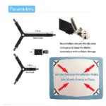 4 Pack Adjustable Triangle Bed Sheet Fastener Straps with Metal Clips - Image 4