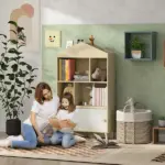 4-Cubby Children's Toy Shelf, Kids Bookshelf and Toy Storage for Playroom, Children's Room, Living Room - Image 2