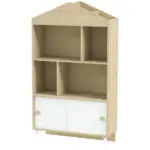 4-Cubby Children's Toy Shelf, Kids Bookshelf and Toy Storage for Playroom, Children's Room, Living Room