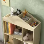 4-Cubby Children's Toy Shelf, Kids Bookshelf and Toy Storage for Playroom, Children's Room, Living Room - Image 9