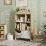 4-Cubby Children's Toy Shelf, Kids Bookshelf and Toy Storage for Playroom, Children's Room, Living Room - Image 10