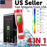 4-in-1 Digital pH EC TDS and Temperature Meter for Water Testing