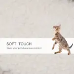 PawHut 4-Level Pet Stairs Cat Steps Carpeted Ladder Ramp Kitten Tree Climber Scratching Posts Hanging Play Ball for Bed Sofa White - Image 6