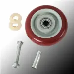 4 Pack 5 Inch Heavy Duty Polyurethane Swivel Caster Wheels 250 lb Each - Image 15