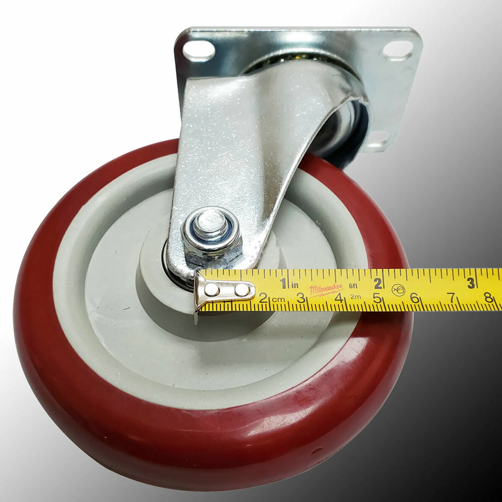 4 Pack 5 Inch Heavy Duty Polyurethane Swivel Caster Wheels 250 lb Each