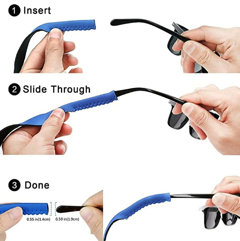 4 Pack Sports Eyeglass Retainer Straps Adjustable Sunglasses Neck Cords
