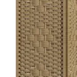 HOMCOM 4-Panel Folding Room Divider Natural Wave Fiber Portable Privacy Screen for Home Office - Image 8