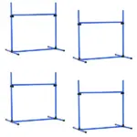 PawHut 4 Piece Dog Agility Starter Kit, Adjustable Jump Bars, Carry Bag, Blue - Image 13