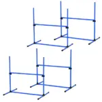 PawHut 4 Piece Dog Agility Starter Kit, Adjustable Jump Bars, Carry Bag, Blue - Image 15
