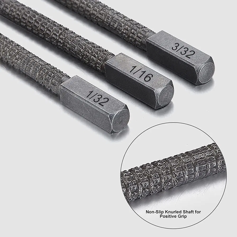 4 Piece Nail Setter and Center Punch Set for Wood and Metal