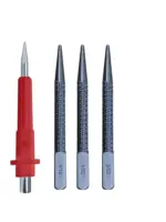 4 Piece Nail Setter and Center Punch Set for Wood and Metal - Image 2