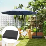 Outsunny 4 Piece Offset Umbrella Base Weight for 176 lb Sand Heavy Duty Outdoor Weights for Umbrella Stand, Black - Image 10