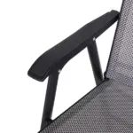 Outsunny 4-piece Patio Folding Chairs, Set with a Simple and Breathable Mesh, Dining Chair with Armrests, for Garden Yard, Camping - Image 9