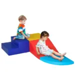 4 Piece Soft Foam Play Set for Toddlers, Climber Playtime Corner, Climbing and Sliding Toys, Multicolor - Image 11