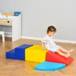 4 Piece Soft Foam Play Set for Toddlers, Climber Playtime Corner, Climbing and Sliding Toys, Multicolor - Image 10