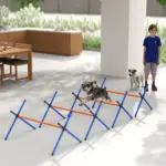 PawHut 4 Pieces Dog Agility Equipment, Dog Agility Course Backyard Set with Adjustable Height Jump Bars and Carry Bag - Image 8