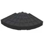 Outsunny 4 Pieces Round Patio Umbrella Base, Cantilever Offset Outdoor Umbrella Weights, 52 Liters Capacity Water or 112 lbs Capacity Sand Set, Black - Image 9