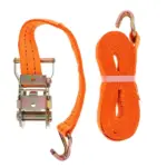 4 Pack 15 Foot Ratchet Tie Down Straps 1330 lb WLL 4000 lb Break Strength - Image 9