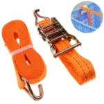 4 Pack 15 Foot Ratchet Tie Down Straps 1330 lb WLL 4000 lb Break Strength - Image 10