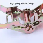 4 Pack 15 Foot Ratchet Tie Down Straps 1330 lb WLL 4000 lb Break Strength - Image 14