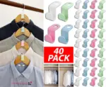 40 Pack Clothes Hanger Connector Hooks for Closet Space Saving - Image 9