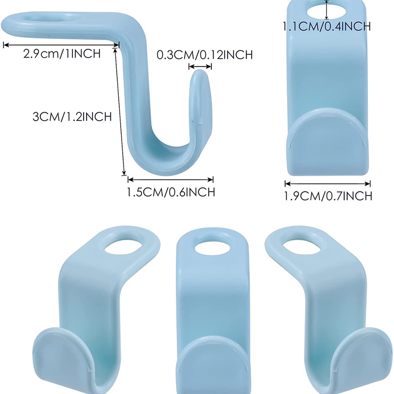 40 Pack Clothes Hanger Connector Hooks for Closet Space Saving