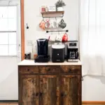 40" Storage Cabinet Sideboard, Large Kitchen Buffet Table with Muti Drawers and Adjustable Shelf, Brown - Image 12