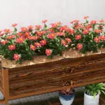 40" x 20" x 10" Galvanized Steel Raised Garden Bed, Metal Garden Bed with Storage Shelf, Dark Brown - Image 8