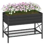 Outsunny 40" x 20" x 10" Galvanized Steel Raised Garden Bed, Steel Raised Garden with Bed Liner, 440lbs, Gray - Image 11