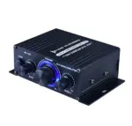 400W Max 12V 2 Channel Stereo Audio Amplifier with Bass and Treble Controls - Image 5