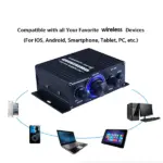 400W Max 12V 2 Channel Stereo Audio Amplifier with Bass and Treble Controls - Image 12
