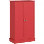 40.9" Kitchen Sideboard Cabinet, Freestanding Kitchen Storage Cabinet w/ Double Doors and 5-tier Shelving for Home, Dining Room, Red - Image 12