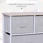 40L Storage Cube Dresser with 5 Drawers, Horizontal Organizer, Fabric Bins for Bedroom - Image 7