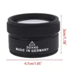 30x 40x Dual Lens Jewelry Watch Repair Magnifier Loupe - Image 13