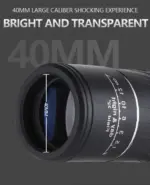 40x60 Monocular Telescope with BAK4 Prism and Low Light Viewing - Image 5