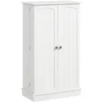 HOMCOM 41" Kitchen Sideboard Cabinet with 5-Tier Shelving 12 Spice Racks Adjustable Shelves, White - Image 13