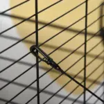 PawHut 42" Hamster Cage, Small Animal Cage Habitat for Ferret with Wheels, Hammocks, Tunnels and 3 Doors, Black - Image 9