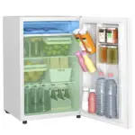 HOMCOM 4.5 Cu Ft Compact Refrigerator with 0.5 Cu Ft Freezer White - Image 11