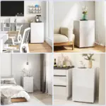 HOMCOM 4.5 Cu Ft Compact Refrigerator with 0.5 Cu Ft Freezer White - Image 9