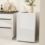 HOMCOM 4.5 Cu Ft Compact Refrigerator with 0.5 Cu Ft Freezer White - Image 10