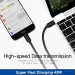 45W USB C Fast Wall Charger with 10 Foot Cable for Samsung Galaxy S20 S21 S22 S23 - Image 4