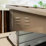 Outsunny 4.6' x 9' Outdoor Storage Shed, Lean to Garden Shed with Foundation Kit, Lockable Doors and Gloves for Patio, Lawn, Brown - Image 9