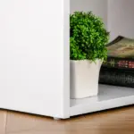 HOMCOM 47" Home Office Desk, Modern Desk with Storage with 3 Drawer and Storage Shelf, White - Image 9