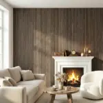 HOMCOM 47" x 24" Wood Panels for Wall, 4 Pack Acoustic Panels, Sound Absorbing Slat Wall for Wall Decor, Home, Walnut - Image 10
