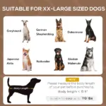 48" x 36" Elevated Portable Dog Cot Cooling Pet Bed with UV Protection Canopy Shade, Coffee - Image 4