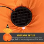 4.9 Ft Inflatable Thanksgiving Turkey, Blow Up LED Display for Garden Indoor Outdoor - Image 6