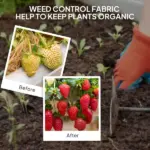 Outsunny 4 Ft x 300 Ft Weed Barrier Landscape Fabric, 5oz Heavy Duty Woven Weed Control Fabric for Landscaping - Image 6
