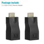 2 Piece HDMI Extender Over Cat5e Cat6 RJ45 Adapter Set up to 4K - Image 4
