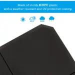 4pcs 264 lb. Cantilever Umbrella Base Stand Holder with Channel Grooves for Powerful Support, Black - Image 7
